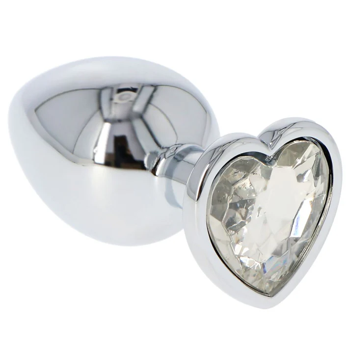 Plug Anale Cuore d'Argento