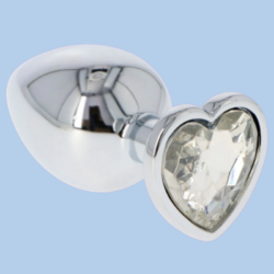 Plug Anale Cuore d'Argento